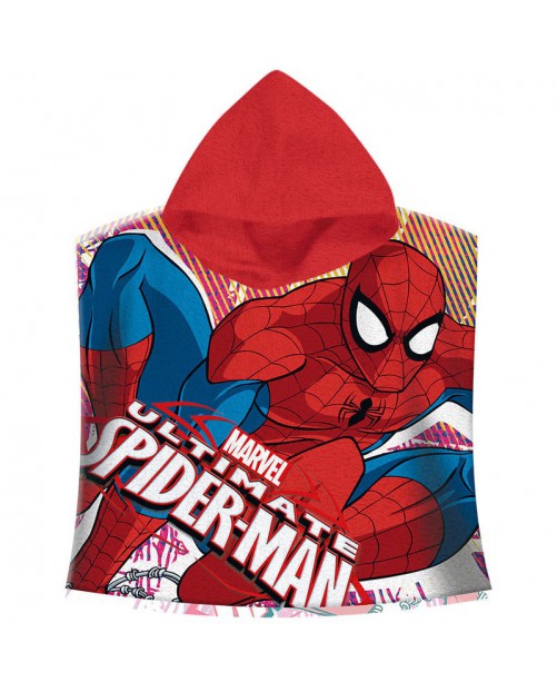 Poncho toalla Spiderman Marvel Ultimate algodon