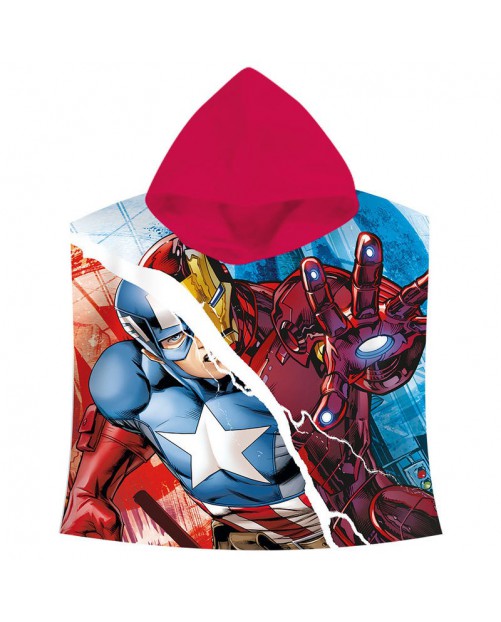 Poncho toalla Los Vengadores Marvel Capitan America Iron Man algodon