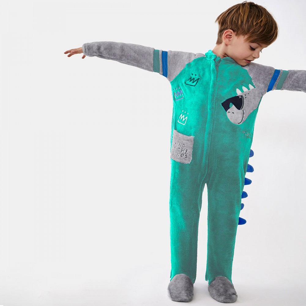Confinar Refrescante Permuta Pijama manta niño TOBOGAN dinosaurio