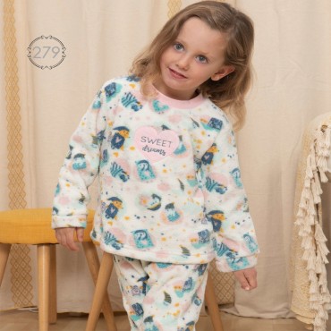 Pijama infantil niña...
