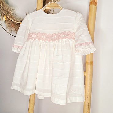 VESTIDO BEIGE BEBE...