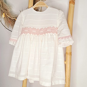 VESTIDO BEIGE INFANTIL...