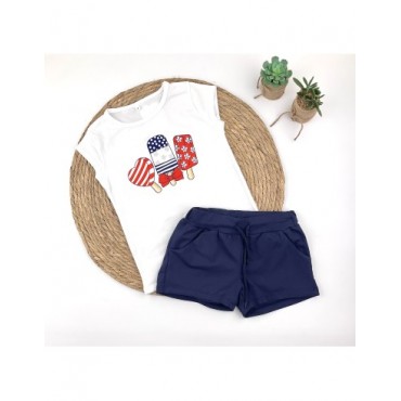 CONJUNTO NIÑA SHORT HELADOS...