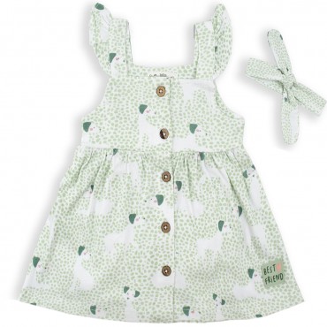 VESTIDO INFANTIL CON CINTA...