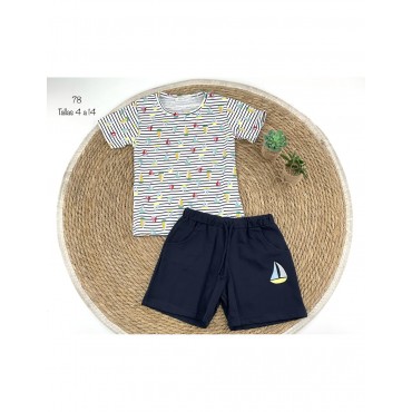 CONJUNTO SHORT NIÑO ALMA...