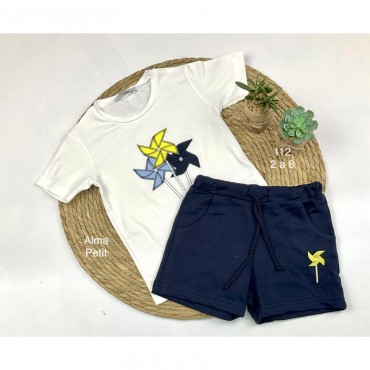 CONJUNTO SHORT NIÑO ALMA...