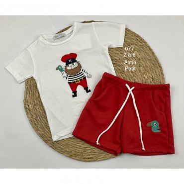 CONJUNTO SHORT NIÑO ALMA...