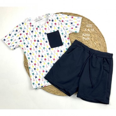 CONJUNTO SHORT NIÑO ALMA...