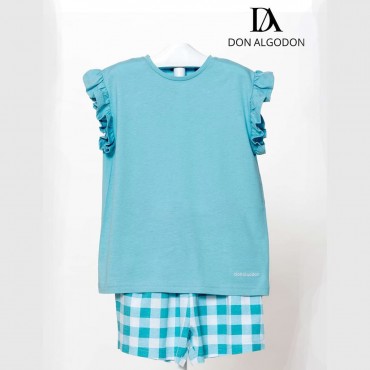 Pijama juvenil niña corto...