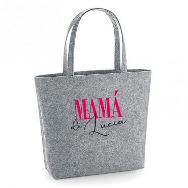 Bolso Shopper fieltro Gris...