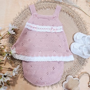 Conjunto vestido dos piezas...