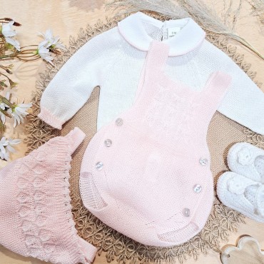 CONJUNTO RANA TIRANTES ROSA...