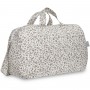 BOLSO MATERNAL GRIS FLORES...