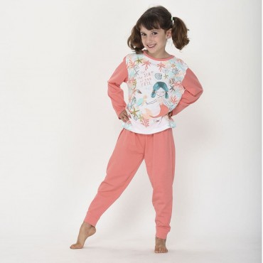 Pijama infantil niña manga...