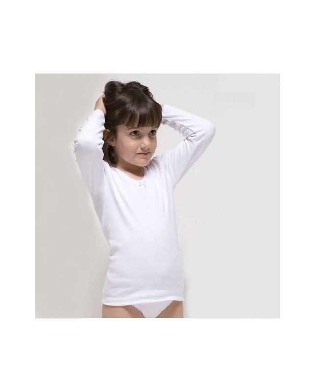 Camiseta interior niña RAPIFE manga larga 375 termal 6 ud.