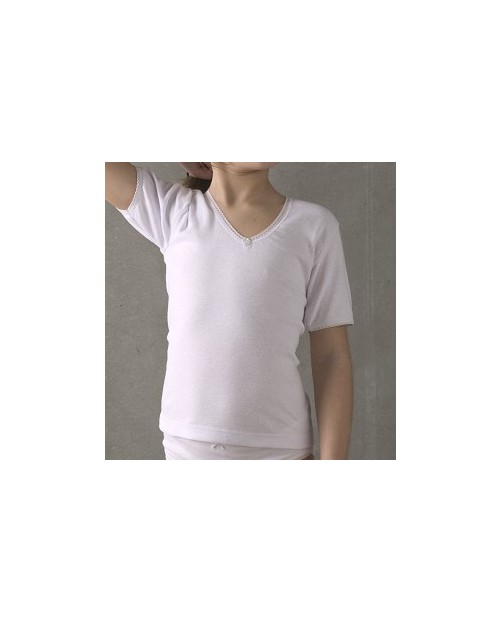 Camiseta interior termal niña manga corta 360 de Rapife